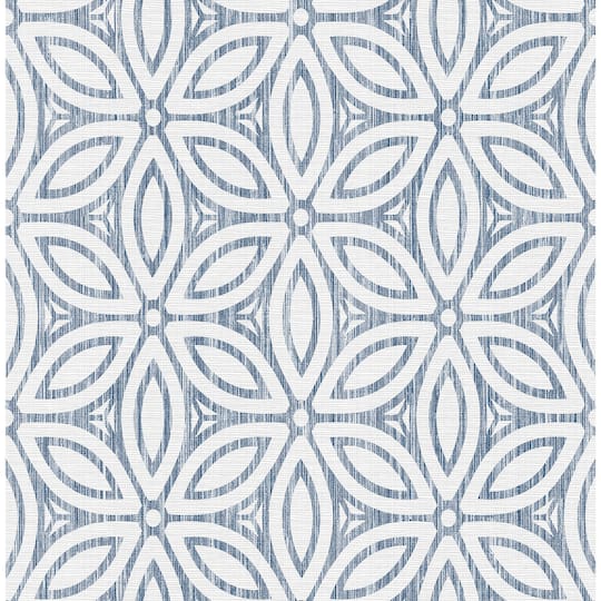NuWallpaper Blue Hepatica Petal Peel & Stick String Wallpaper